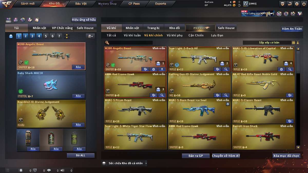 shop acc cf uy tin gia re